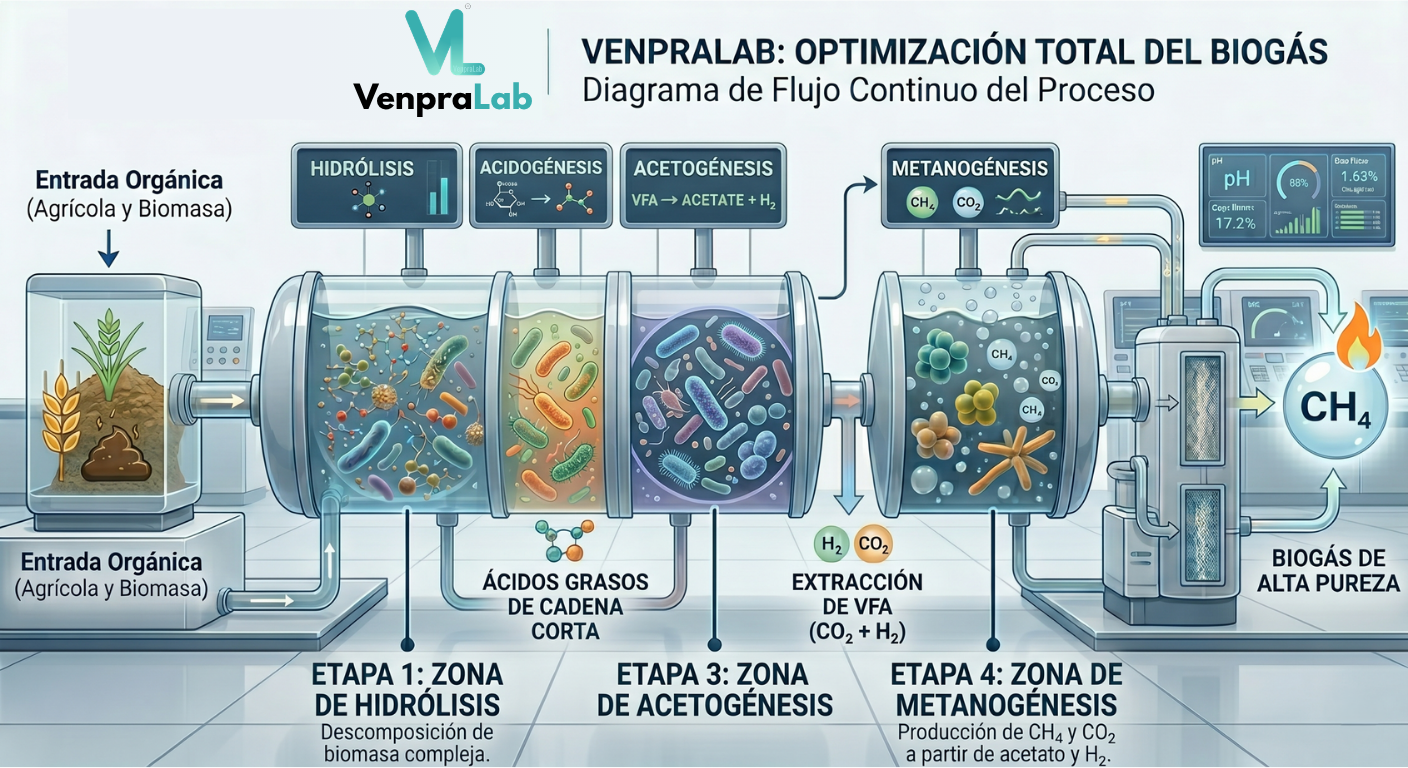 Bacterias optimizadas Biogas