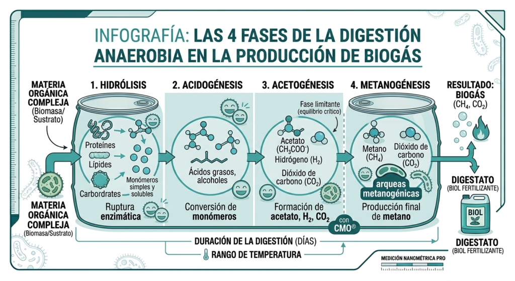 Producción de biogás