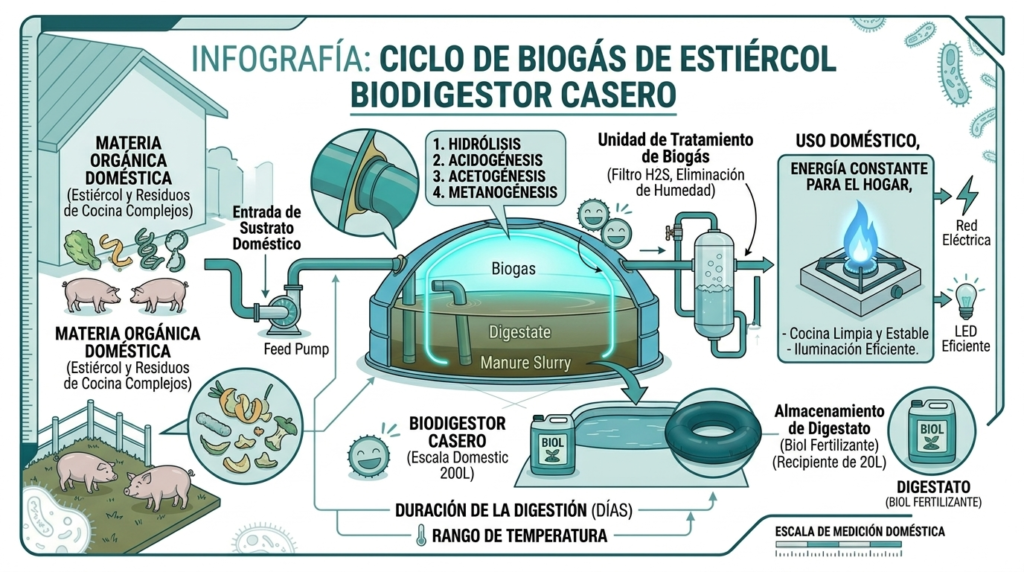 Problemas del biogás a partir de estiércol