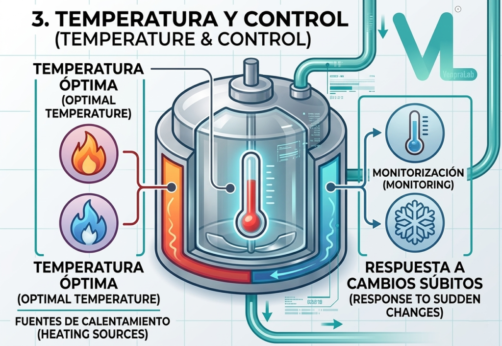 Temperatura Disgestión anaerobia