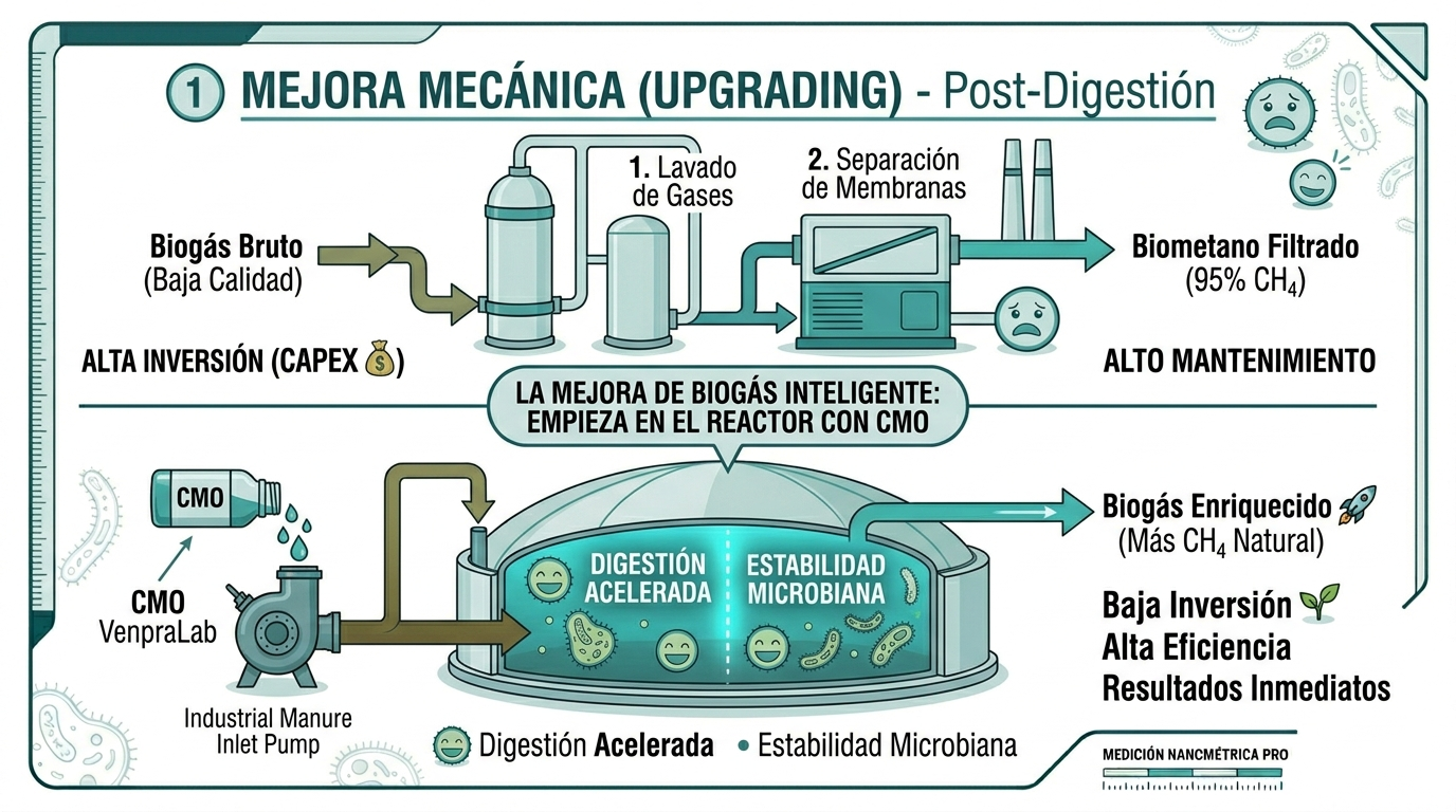 Mejora de biogás
