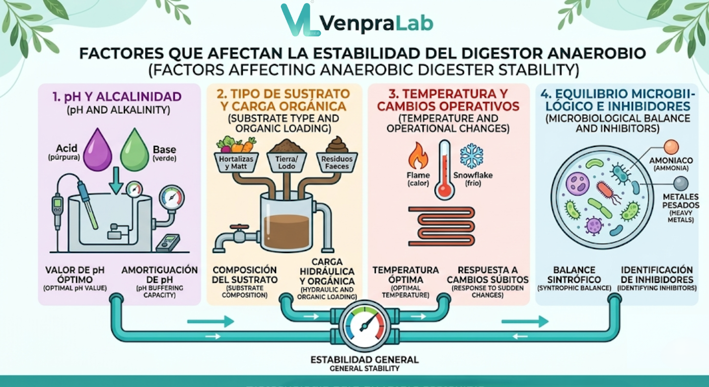 Factores Digestor anaerobio