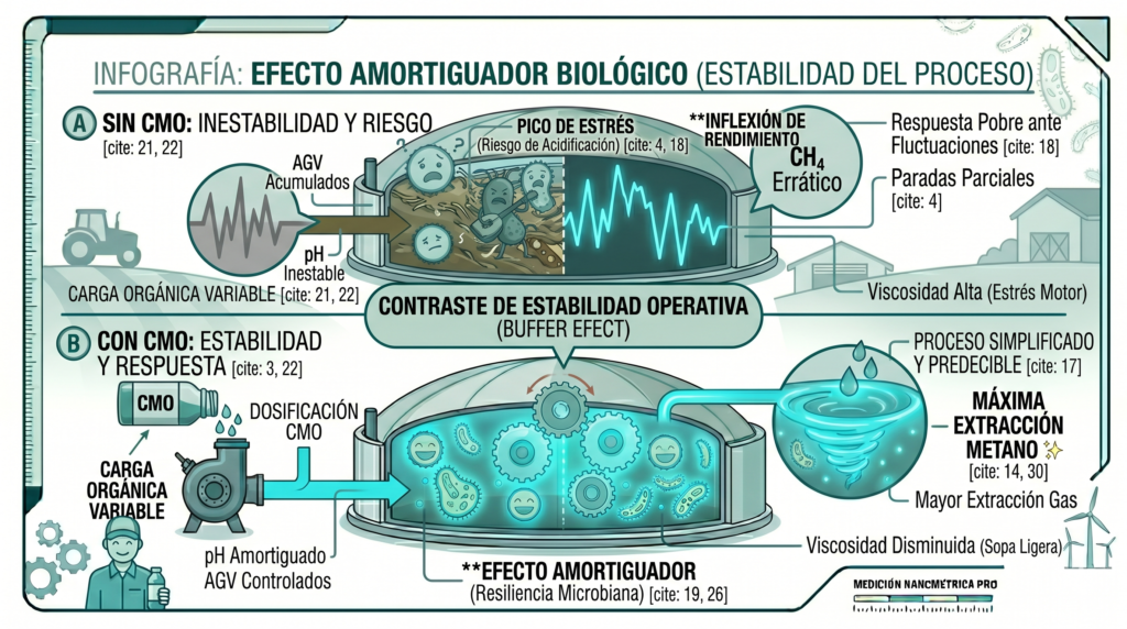 Efecto del acelerador biólogico para biogás 