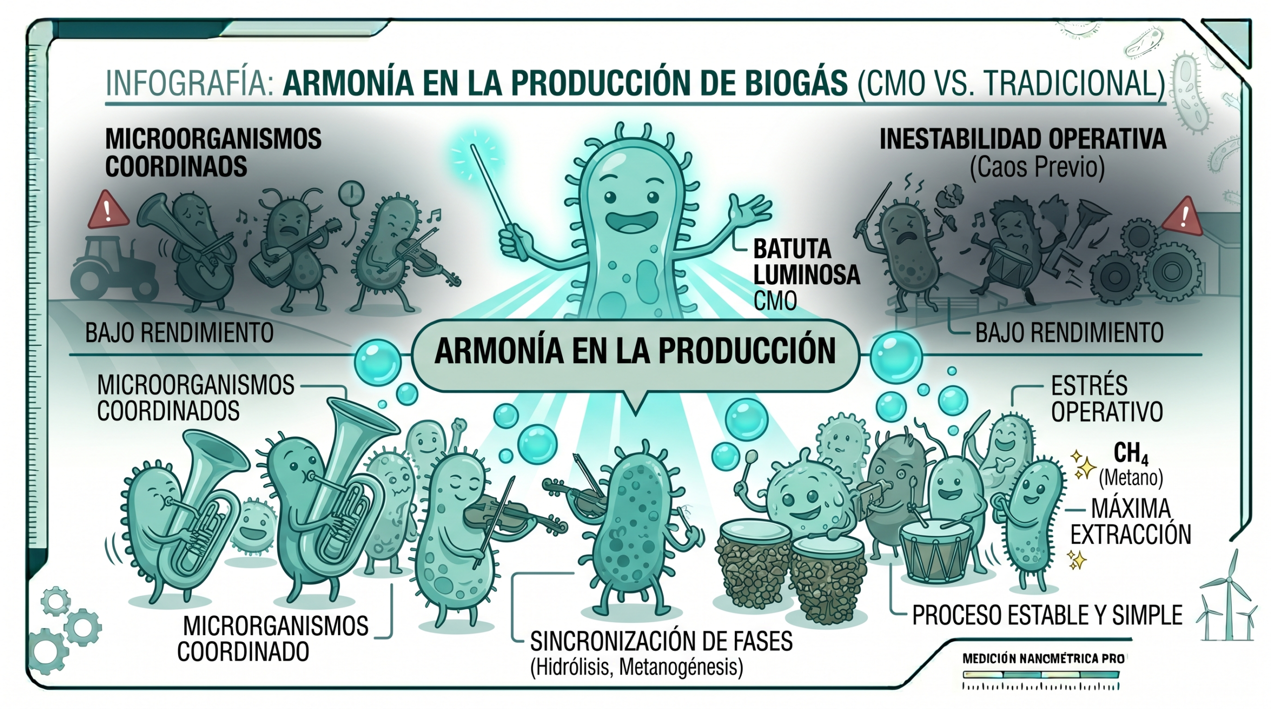 Acelerador biólogico para biogás