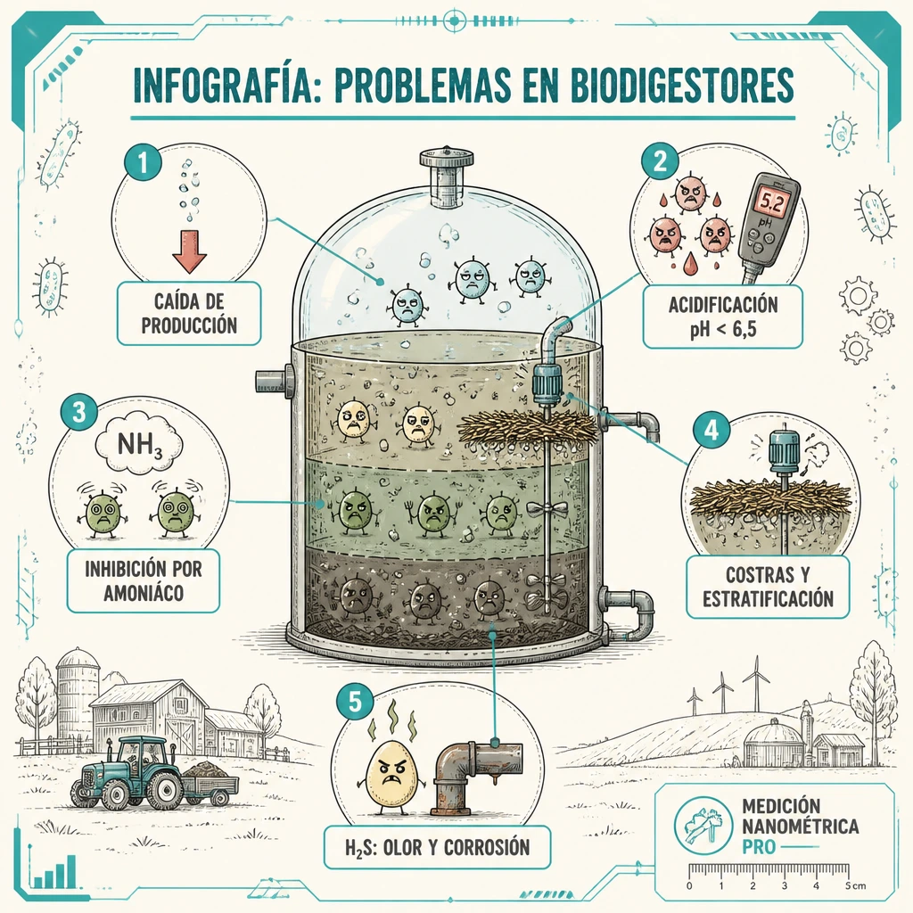 Biodigestor con problemas: cómo identificarlos, diagnosticarlos y resolverlos